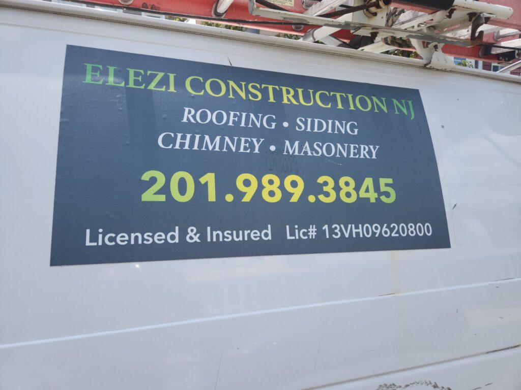 Details about Elezi Construction NJ roofing business company.